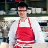 Walter-Trupp in red apron Melbourne Cooking classes